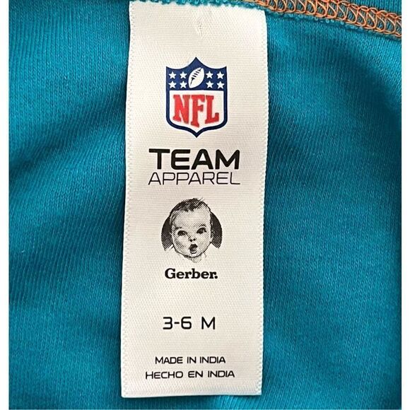 NFL Team Apparel Miami Dolphins Bodysuit Sz 3-6m - Picture 3 of 4
